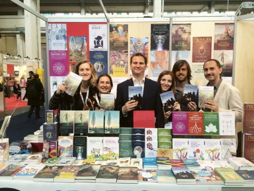 Gabriele Policardo e lo staff al Salone del Libro di Torino, 2016