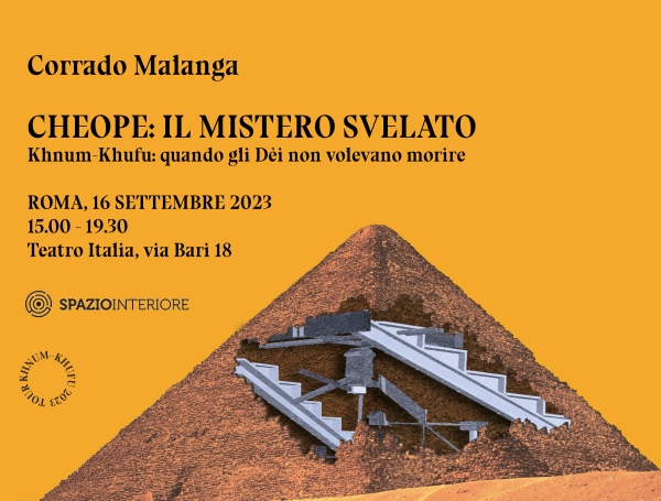 Locandina dell'evento Cheope: il mistero svelato, Roma 16 settembre 2023