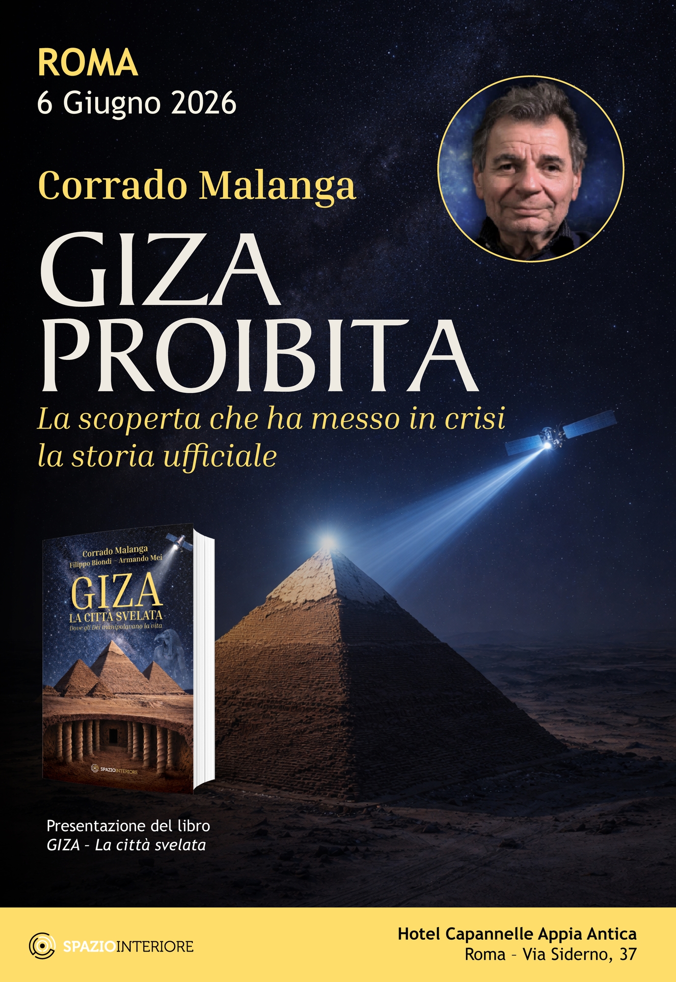 Locandina dell'evento Giza proibita, Roma 6 giugno 2026